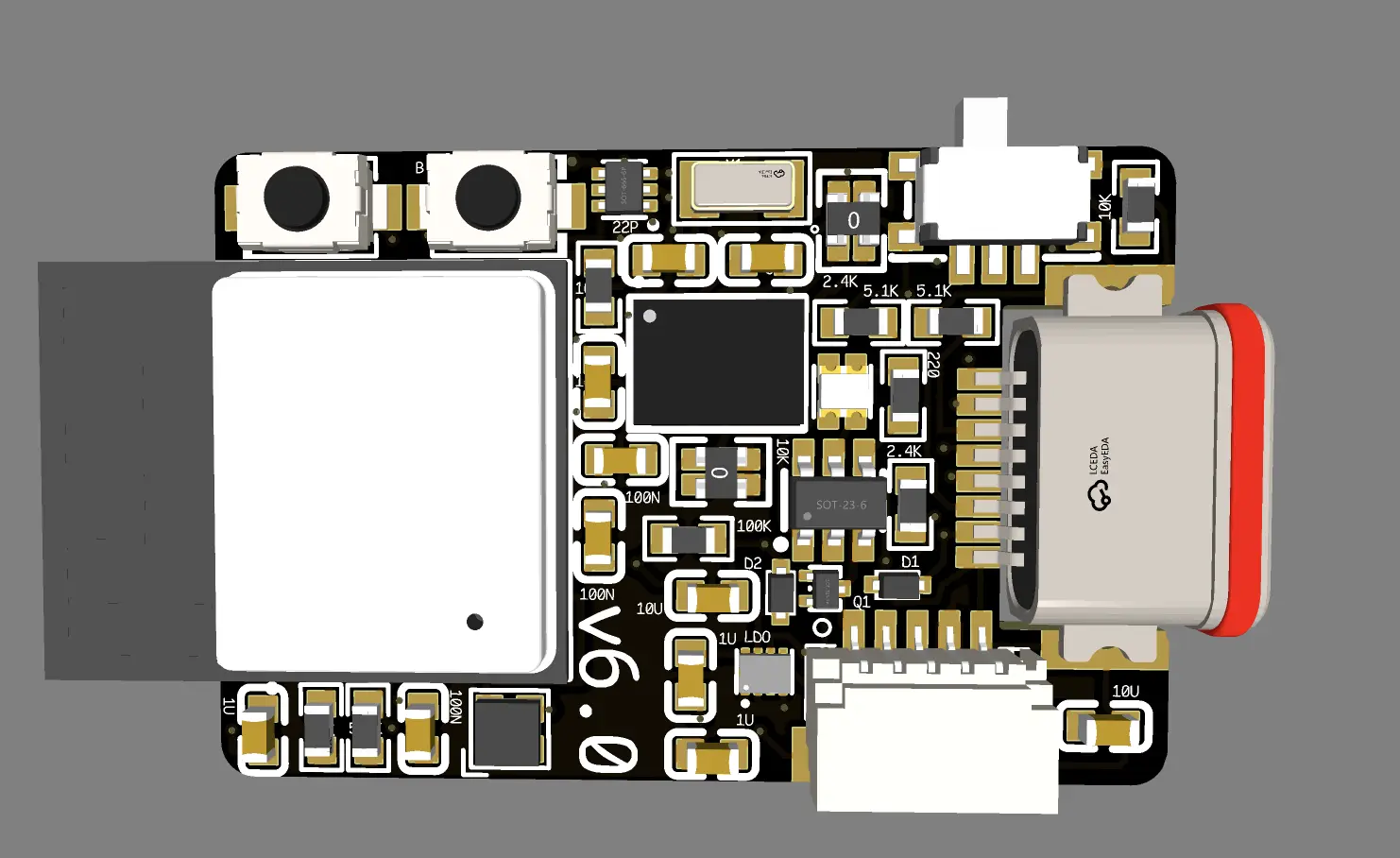 New Iteration of Wearble PCB with 9-axis IMU